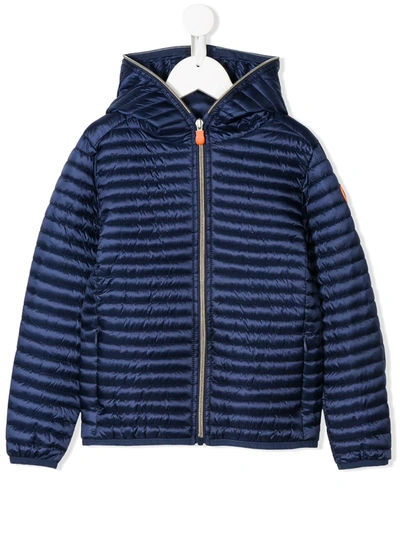 Save The Duck Kids' Royal Blue Jacket For Girl With Iconic Patch