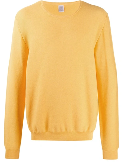 Eleventy Crew-neck Sweatshirt In Yellow