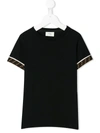 Fendi Teen Ff Motif Detail T-shirt In Black