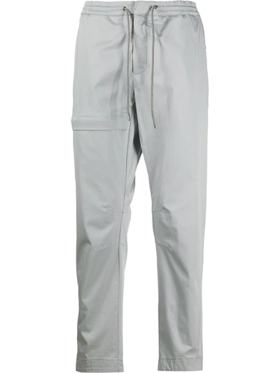Z Zegna Straight-leg Track Trousers In Grey