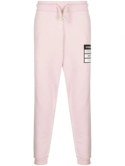 Maison Margiela Stereotype Patch Track Trousers In Pink