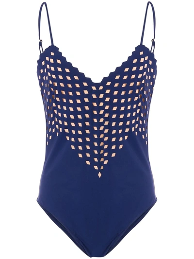 Moeva Dolly Layered Swimsuit In Blue