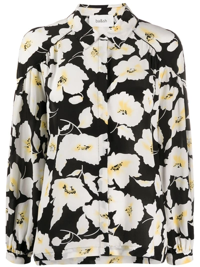 Ba&sh Fantasy Floral Print Shirt In Black