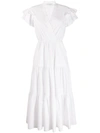 Philosophy Di Lorenzo Serafini Wrap Style Shirt Dress In White