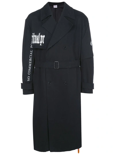 Yang Li Mid-length Trench Coat In Black