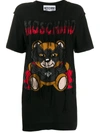 Moschino Motif Detail Tasseled T-shirt In Black