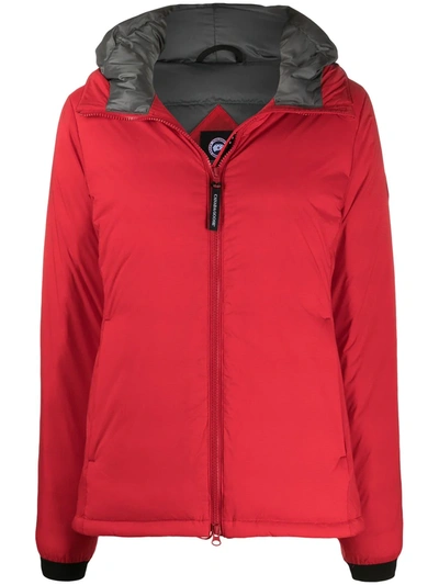 Canada Goose Camp Hoody Puffer Jacket In Red