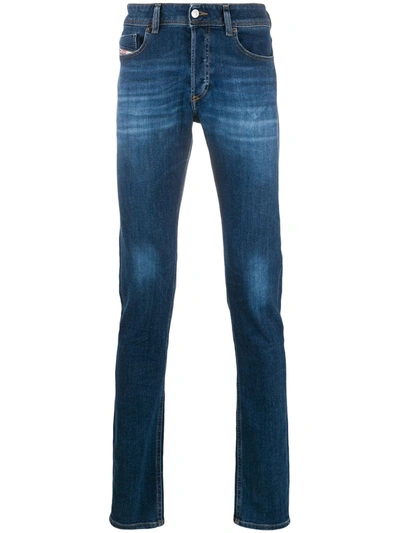Diesel Halbhohe Skinny-jeans In Blue