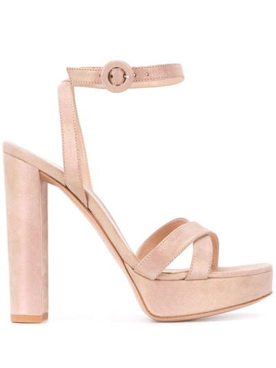 Gianvito Rossi Platform High Heel Sandals In Pink