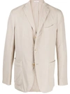 Boglioli Three Button Blazer In 0226 Ghiaccio