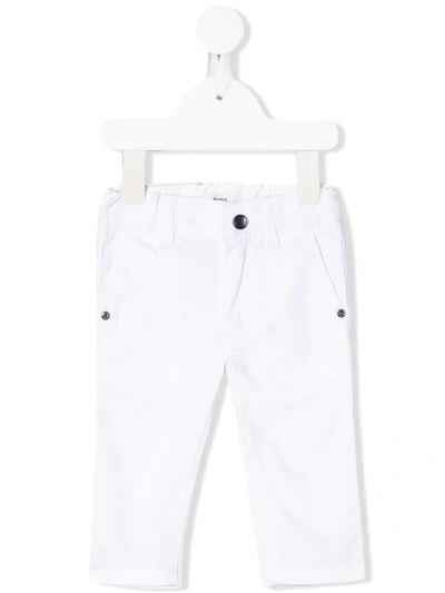 Hugo Boss Babies' Straight Leg Jeans In White