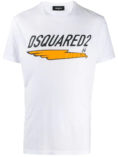 Dsquared2 Logo Printed T-shirt In White