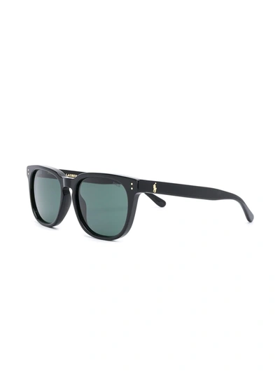 Polo Ralph Lauren Tinted Square-frame Sunglasses In Black