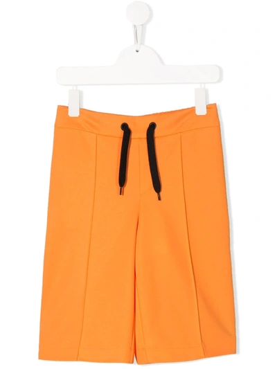 Fendi Kids' Drawstring Shorts In Tangerine