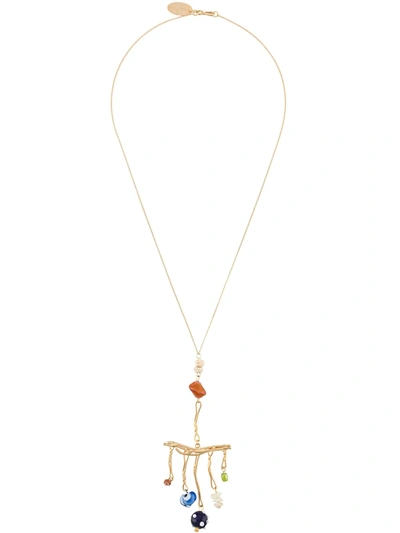 Forte Forte Stone-embellished Pendant Necklace In Gold