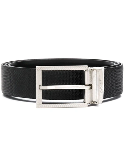 Hugo Boss Reversible Buckled Belt In Black