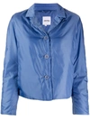 Aspesi Front Button Padded Jacket In Blue