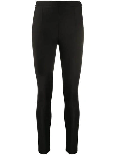 Patrizia Pepe High Waisted Skinny Trousers In Black