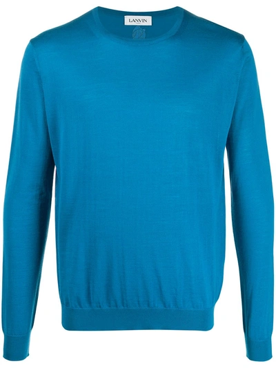 Lanvin Crew-neck Jumper In Blue