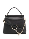 Chloé Small Faye Top-handle Bag In Black