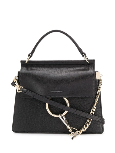 Chloé Small Faye Top-handle Bag In Black