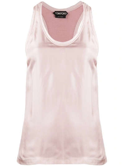 Tom Ford Racerback Tank Top In Pink