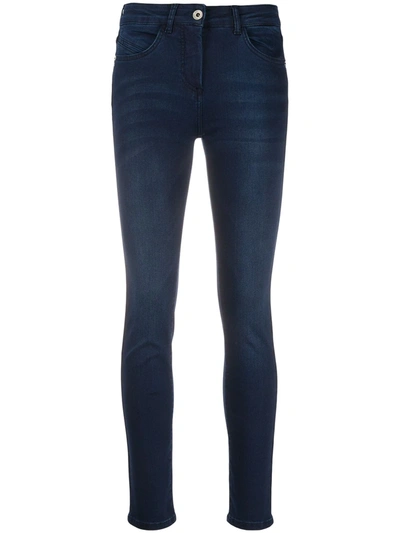 Patrizia Pepe Jeggings With Embroidered Pocket In Black