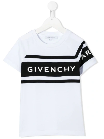 Givenchy Teen Logo Print T-shirt In White