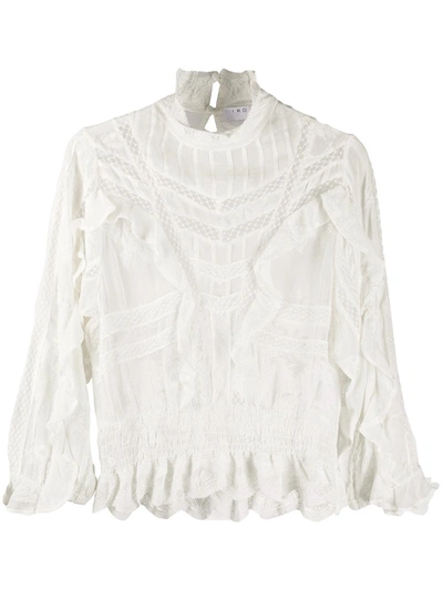 Iro Orrie Ruffled Blouse In White