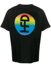 Honey Fucking Dijon Black Large Rainbow Logo T-shirt