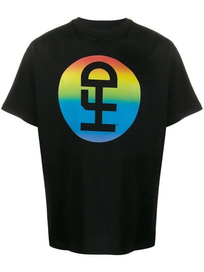 Honey Fucking Dijon Black Large Rainbow Logo T-shirt