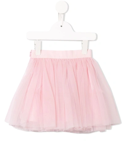 Dolce & Gabbana Babies' Gathered Tulle Skirt In Pink