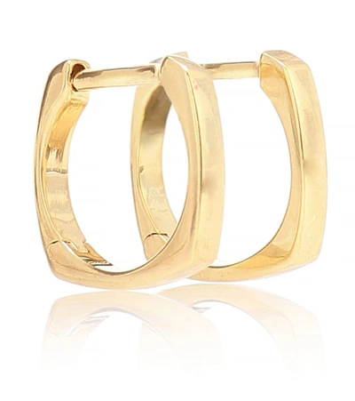 Aliita Aro B Medio 9kt Gold Hoop Earrings