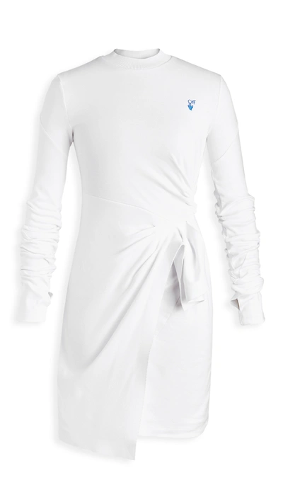 Off-white Maria Carla Wrap Dress In White
