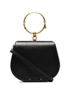 Chloé Black Nile Medium Leather Bracelet Bag