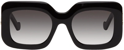 Loewe Logo Vintage Acetate Cat-eye Sunglasses In Grey