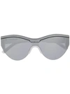Balenciaga Mirror Lenses Cat-eye Frame Sunglasses In White