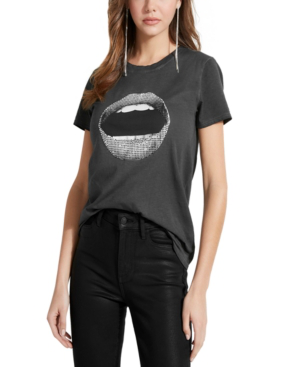 guess lips t shirt