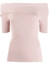 P.a.r.o.s.h Off The Shoulder Jumper In Pink