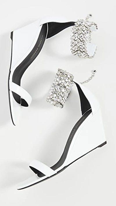 Giuseppe Zanotti Ankle Strap Sandals In Tambo Bianco