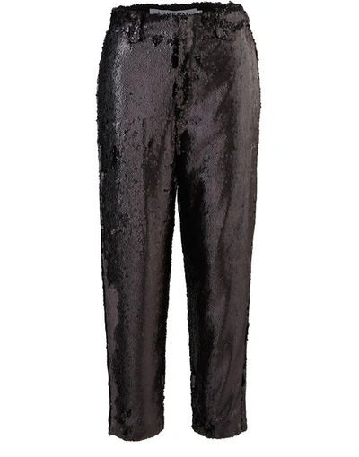 A Cheval Pampa Glitter Trousers In Black