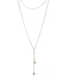 Alexander Mcqueen Double Wrap Chain Skull Necklace In Light Gold