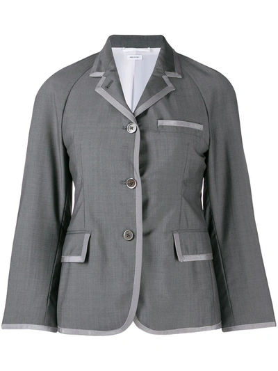 Thom Browne Raglan-sleeve Sports Blazer In Grey