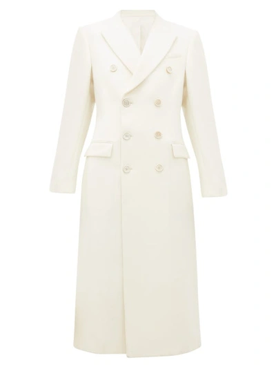 Wardrobe.nyc X The Woolmark Company Release 05 Double-breasted Coat In White