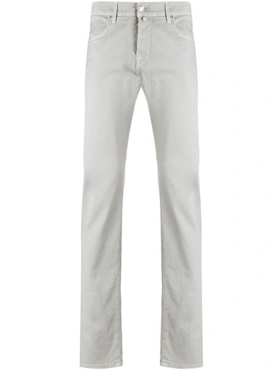Jacob Cohen Mid-rise Slim-fit Jeans In Grey