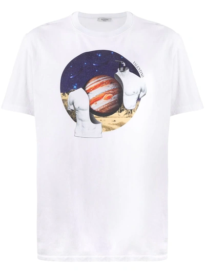 Valentino Jupiter Print T-shirt In White