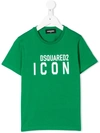 Dsquared2 Teen Icon Print T-shirt In Green