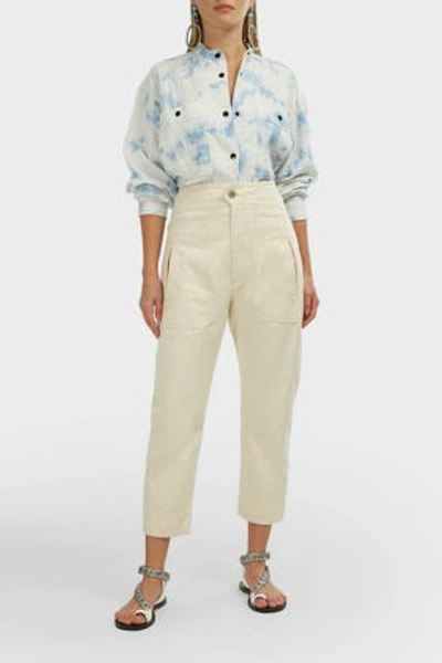 Isabel Marant Étoile Raluni Tapered Trousers In Ivory