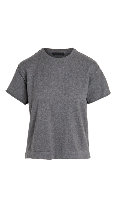 Atm Anthony Thomas Melillo Cotton And Cashmere-blend T-shirt In Grey