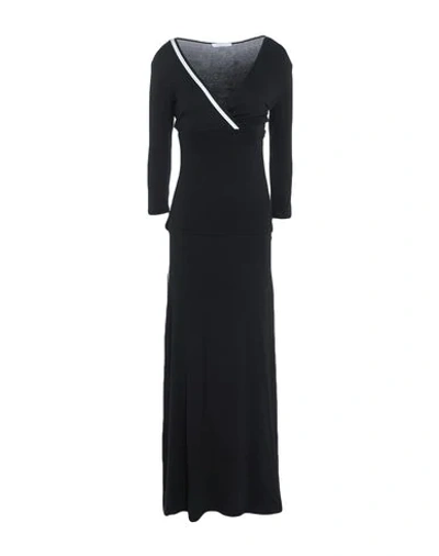 Patrizia Pepe Long Dresses In Black